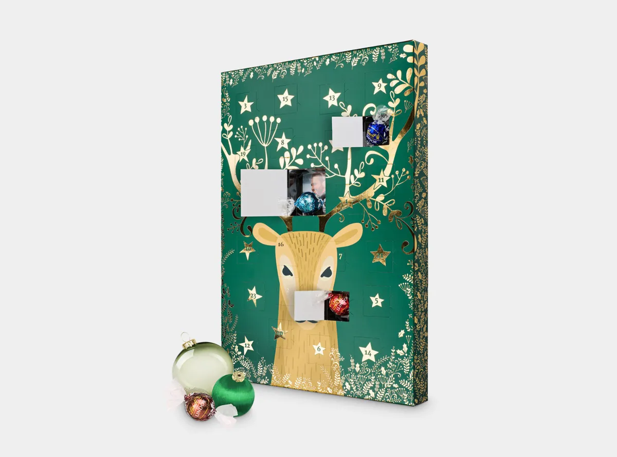 Design-Adventskalender mit Schokolade